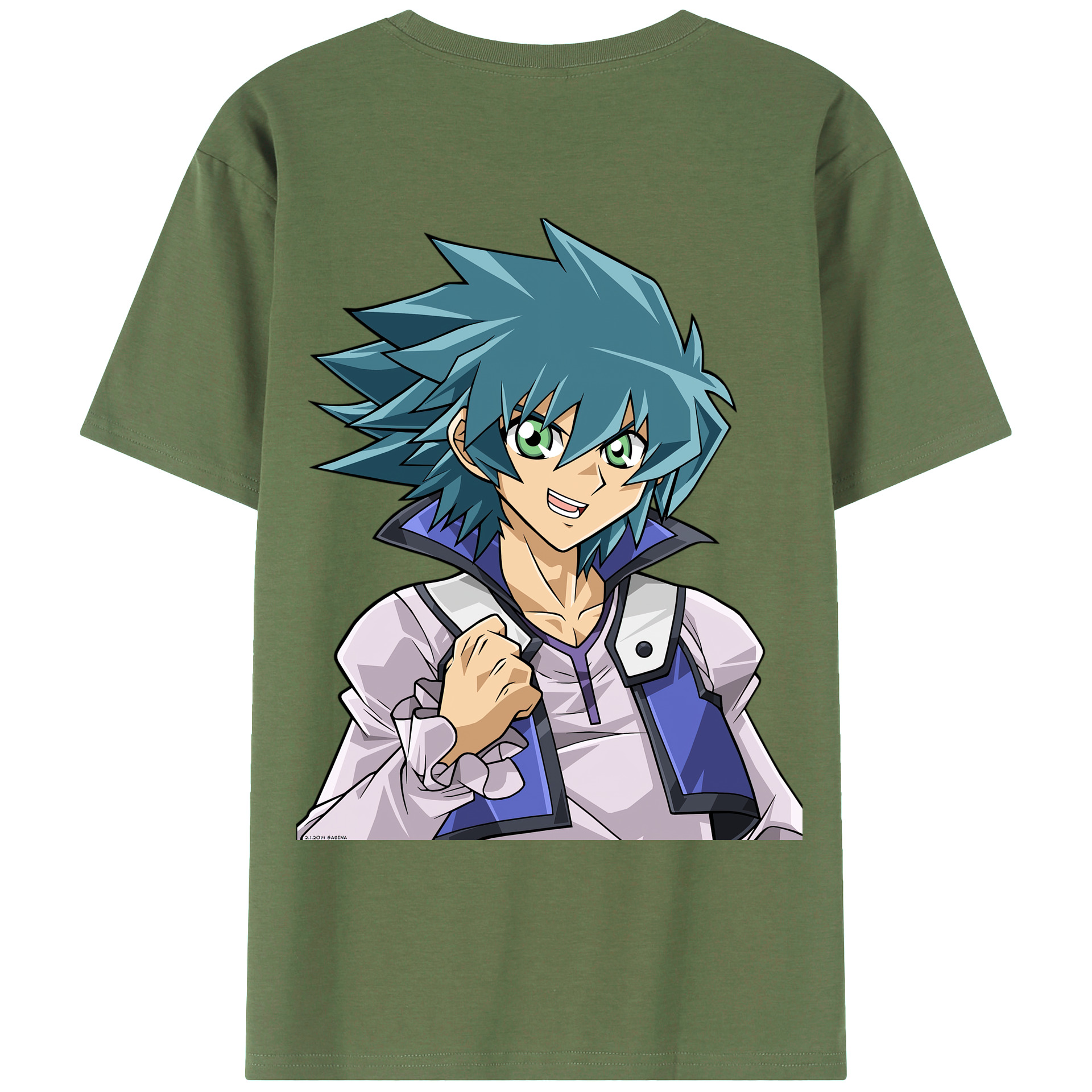 （画像用） 遊☆戯☆王 Yu-Gi-Oh! 綿100％ メンズ半袖Tシャツ（バックプリント） 通気性
